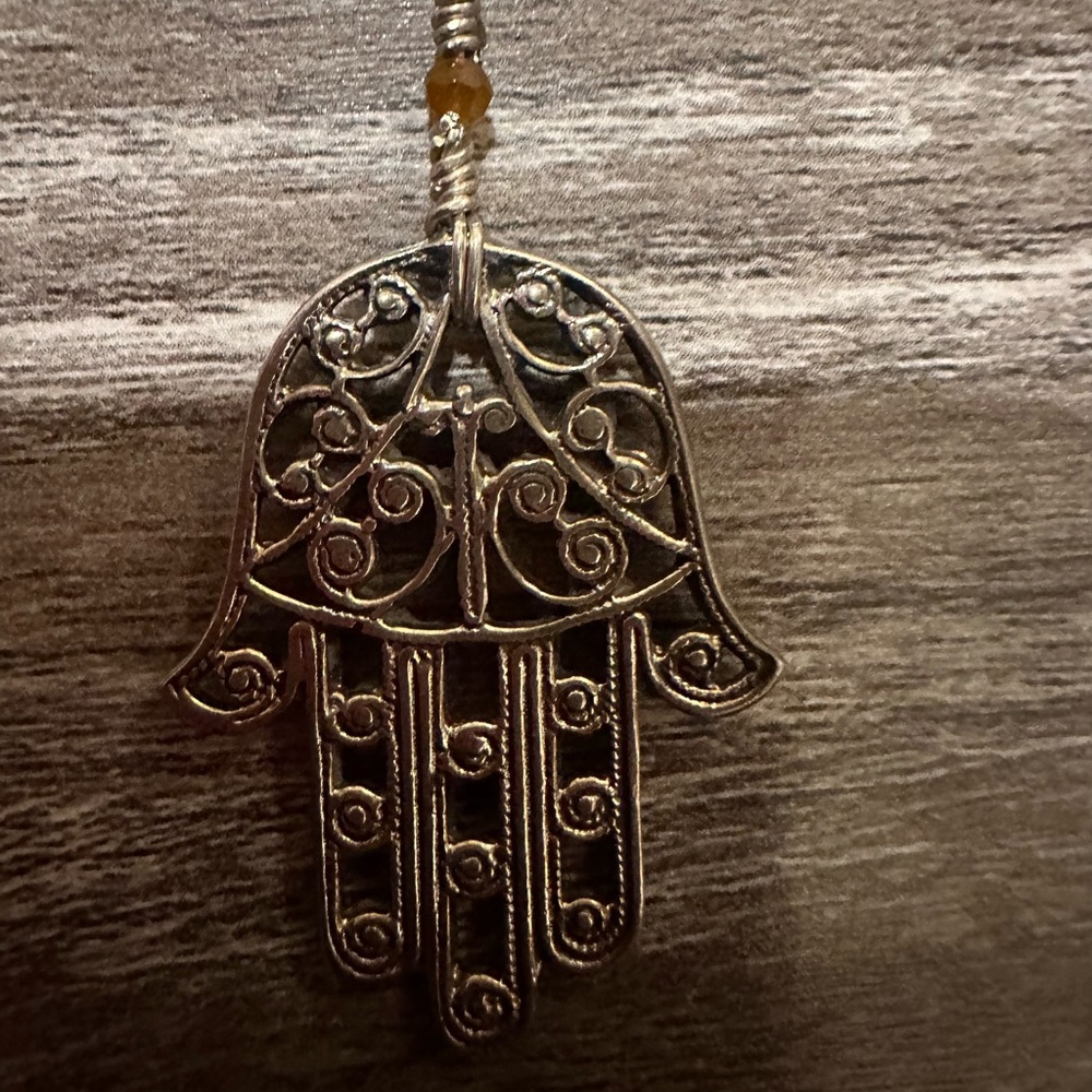 Hamsa long necklace